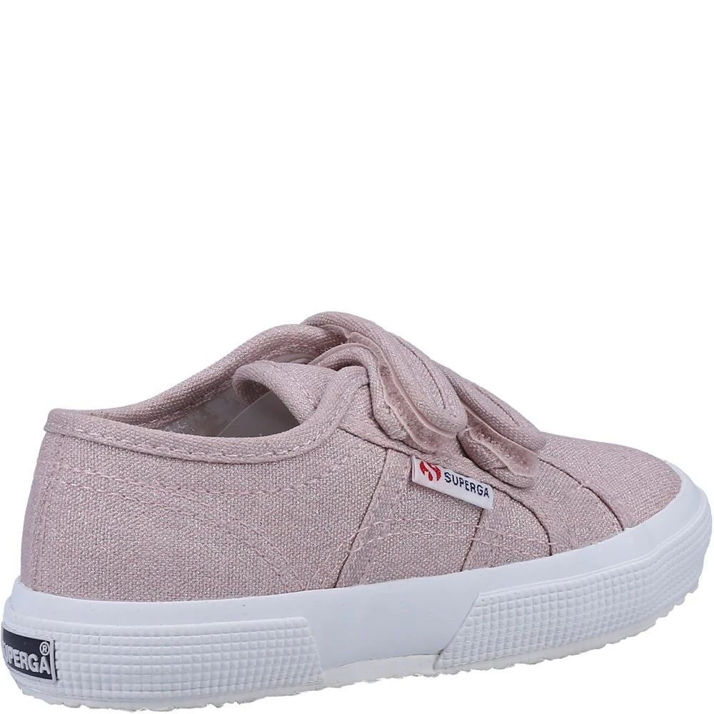 Superga 2750 Kids Straps Glitter Canvas Trainer - Image 2