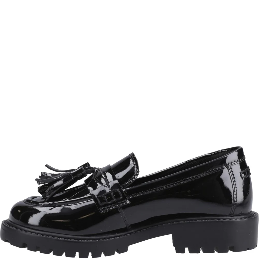 Hush Puppies Abigail Patent XL Senior School Shoes - Image 4