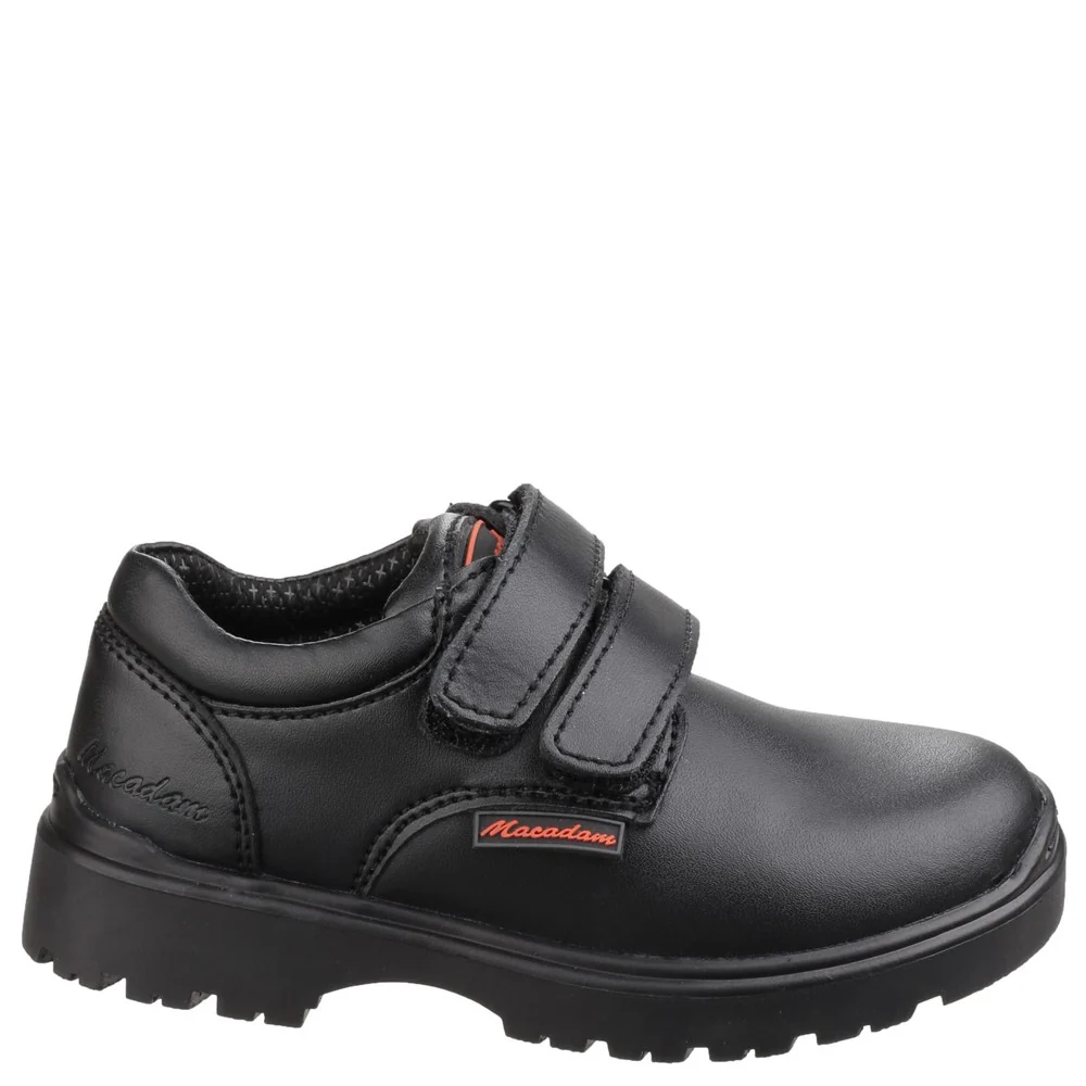 US Brass Alfie Twin Touch Fastening Infant Boys School Shoes - Image 5