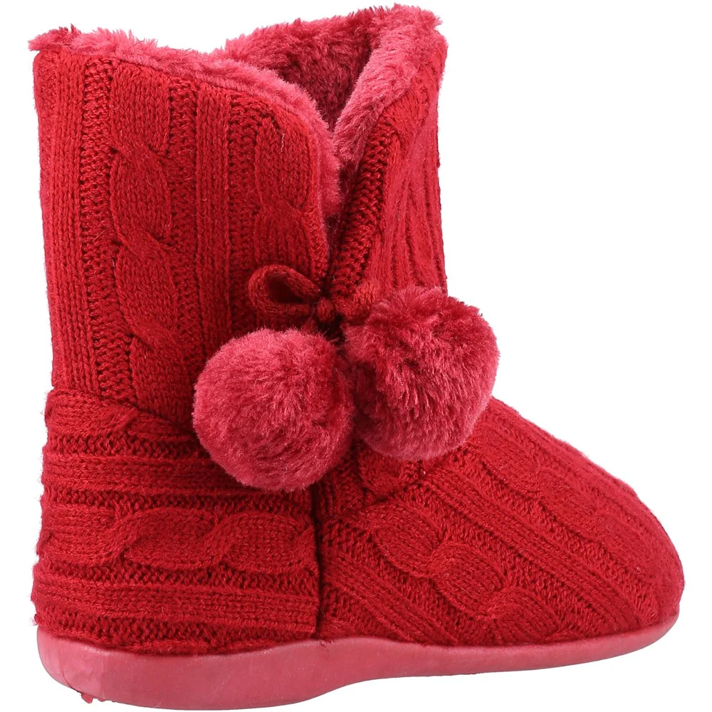 Fleet & Foster Apple Knitted Bootie Slipper - Image 2