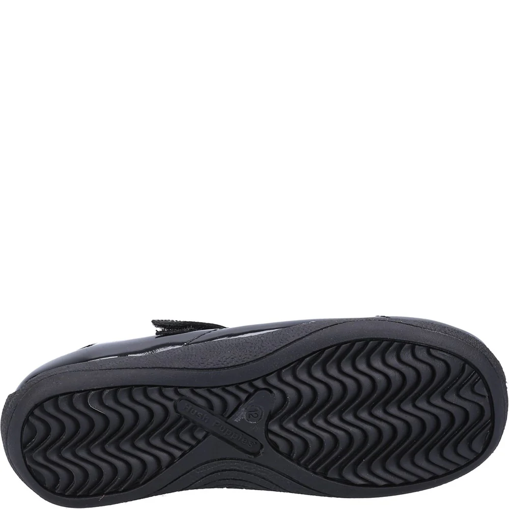 Hush Puppies Aria Patent Junior School Shoes - Image 3