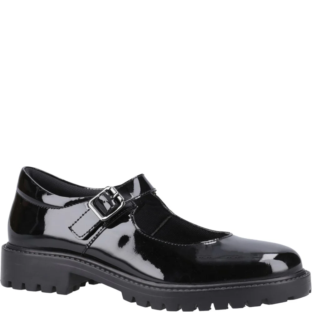 Hush Puppies Aurora Patent Junior School Shoes
