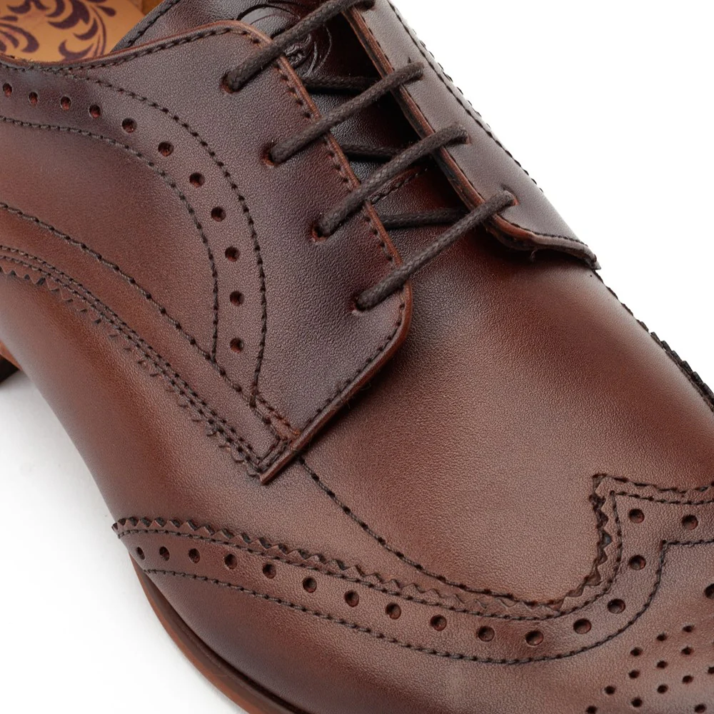 Base London Barbera Lace Up Brogue Shoe - Image 6