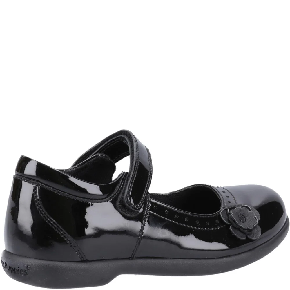 Hush Puppies Bethany XL Patent Senior School Shoes - Image 2