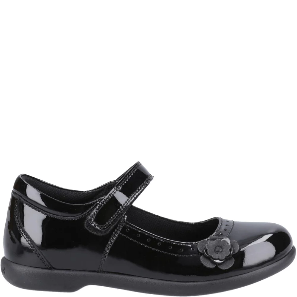 Hush Puppies Bethany XL Patent Senior School Shoes - Image 5