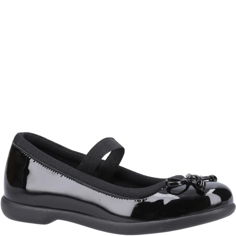 Hush Puppies Betty Patent Junior School Shoes
