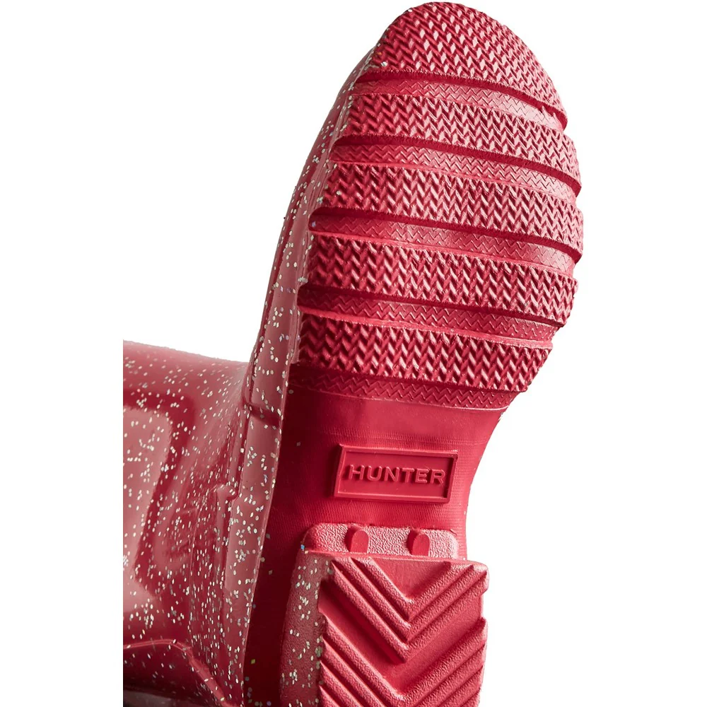 Hunter Big Kids Giant Glitter Wellington Boots - Image 3