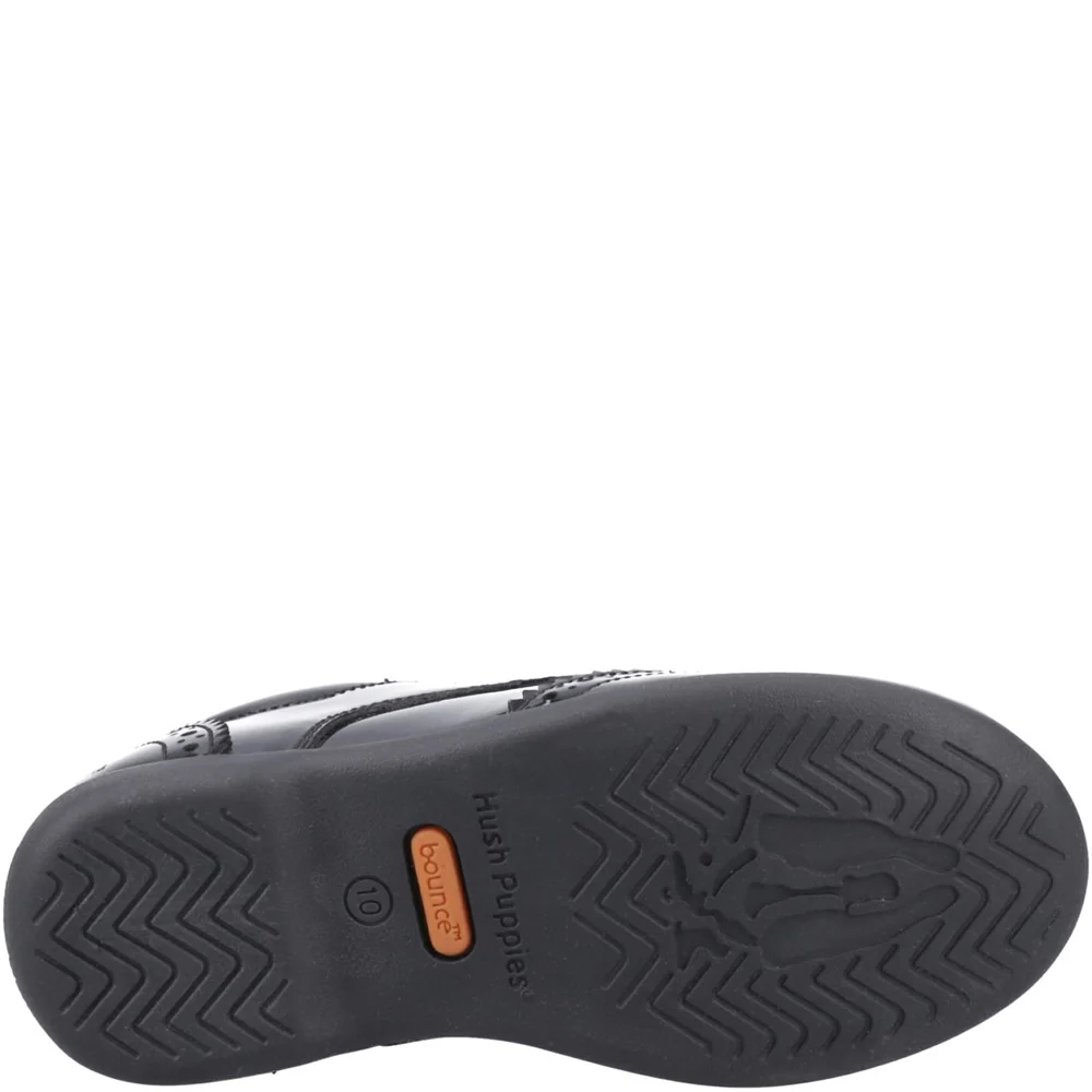 Hush Puppies Bridget Patent Junior School Shoes - Image 3