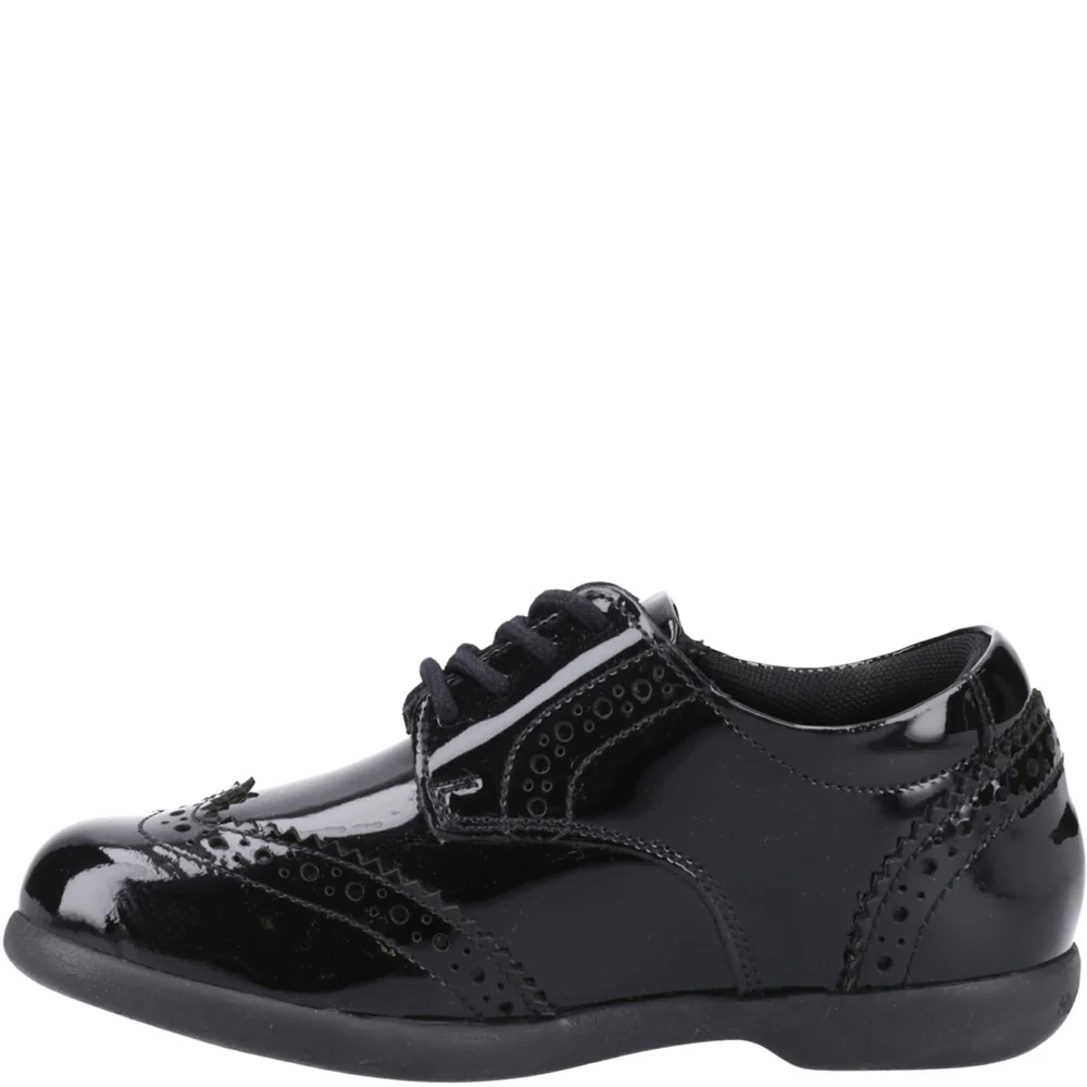 Hush Puppies Bridget Patent Junior School Shoes - Image 4
