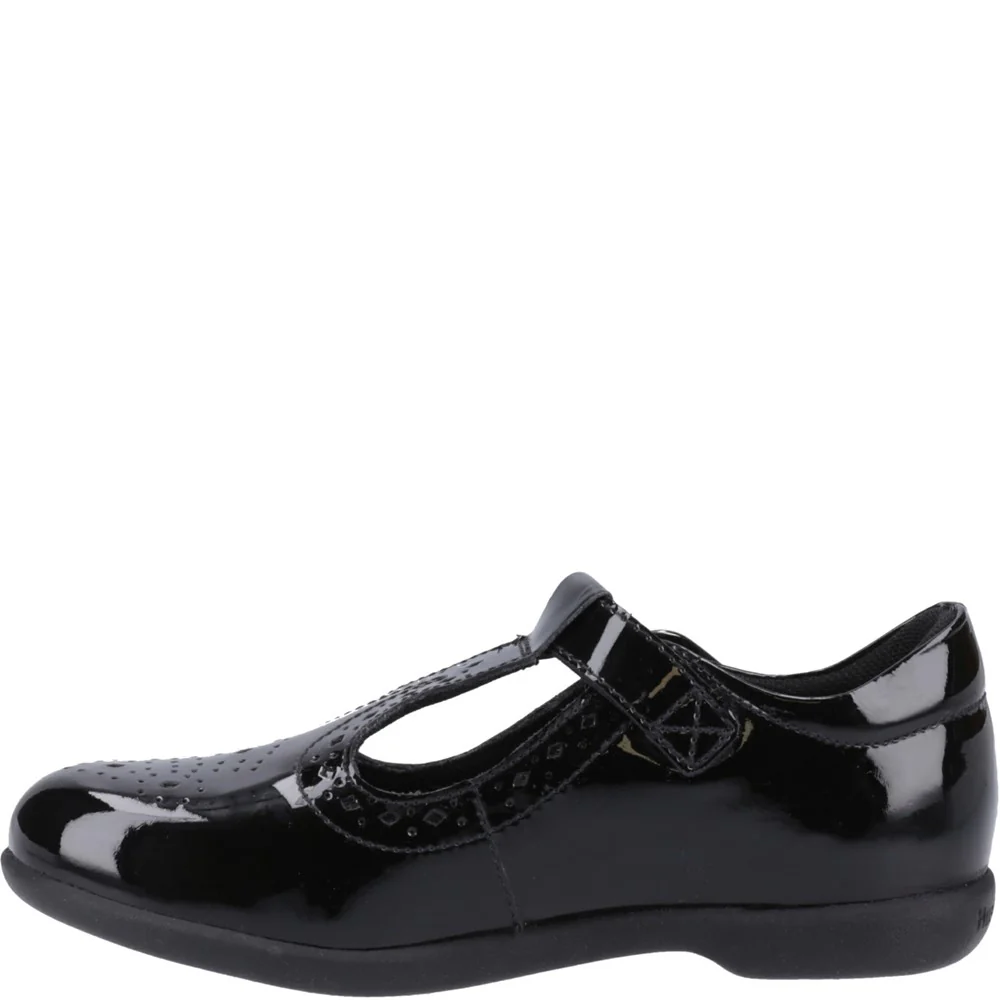 Hush Puppies Britney Patent Junior School Shoes - Image 4