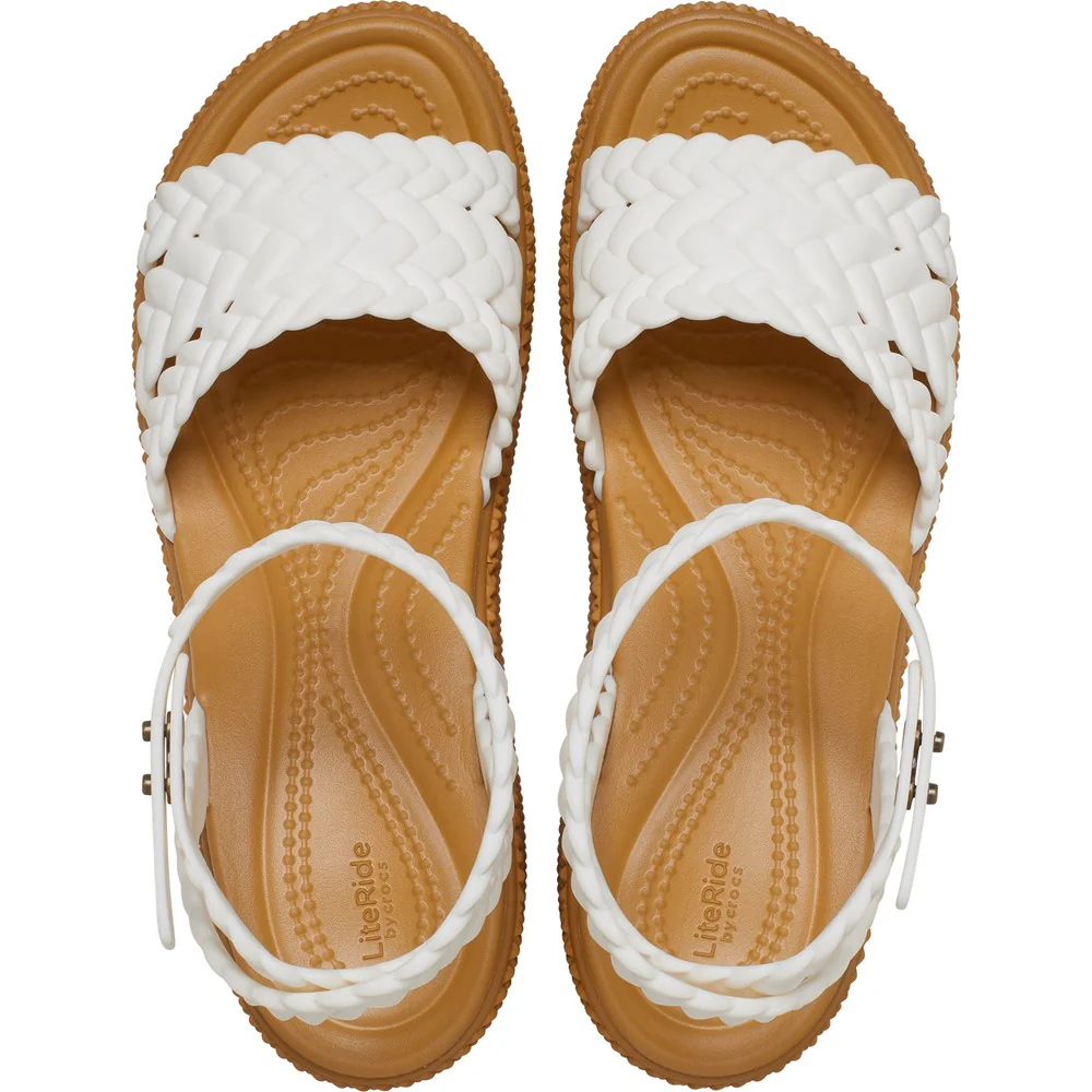 Crocs Brooklyn Woven Ankle Strap Wedge - Image 4