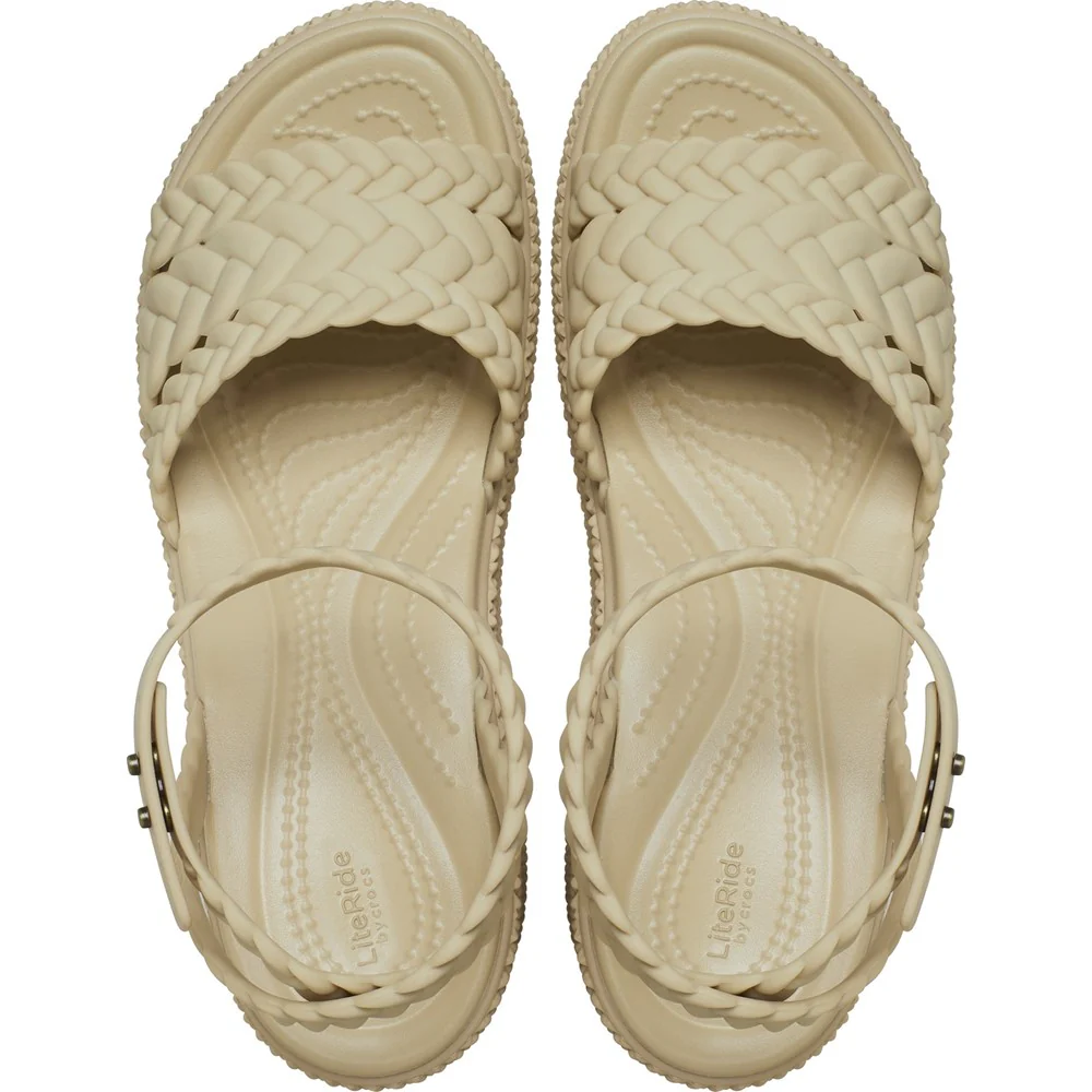 Crocs Brooklyn Woven Ankle Strap Wedge - Image 4