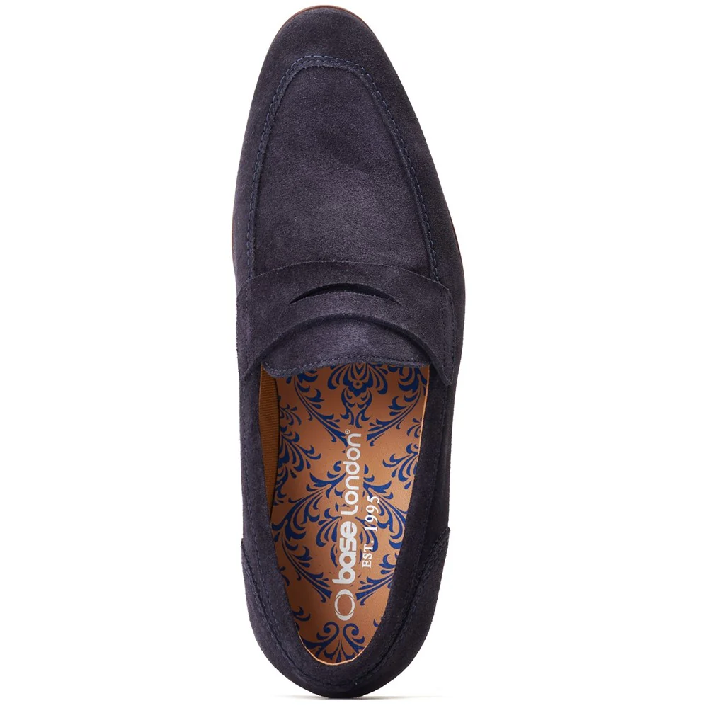 Base London Bruno Suede Penny Loafers - Image 4