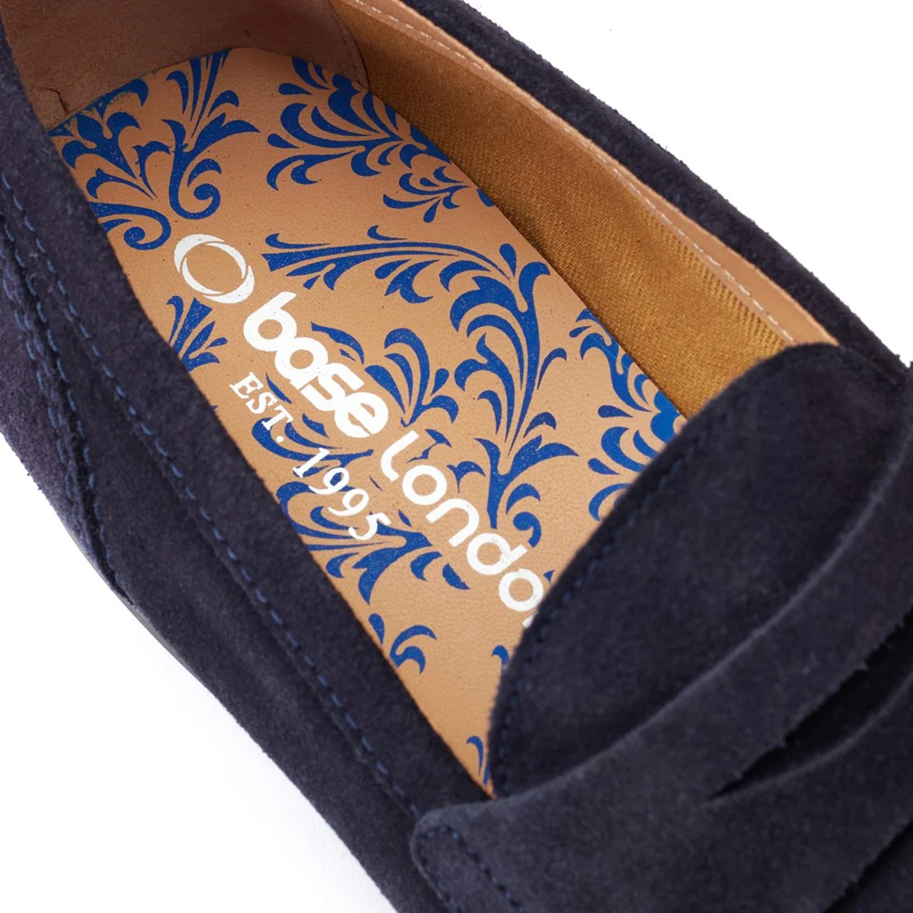 Base London Bruno Suede Penny Loafers - Image 7