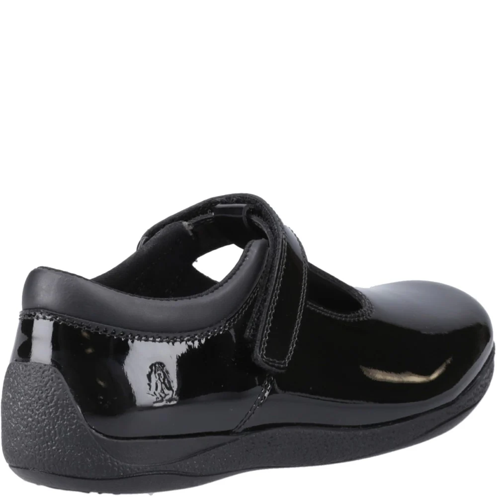 Hush Puppies Caitlin T-Bar Patent Junior School Shoes - Image 2