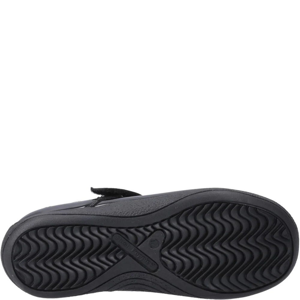 Hush Puppies Caitlin T-Bar Patent Junior School Shoes - Image 3
