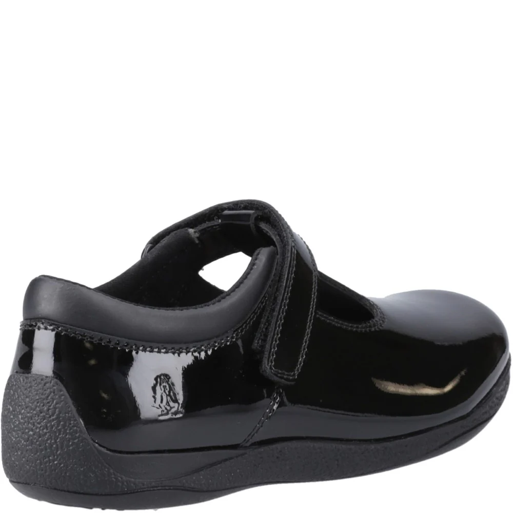 Hush Puppies Caitlin T-Bar Patent Senior School Shoes - Image 2
