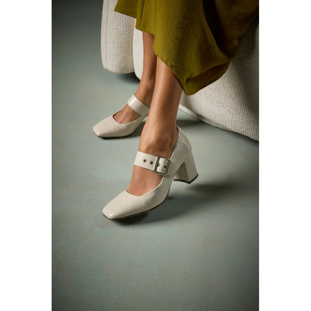 Hush Puppies Celcilia Buckle Heels - Image 7