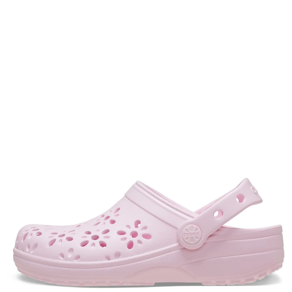 Crocs Toddler Classic Floral Cut Out Clog - Image 6