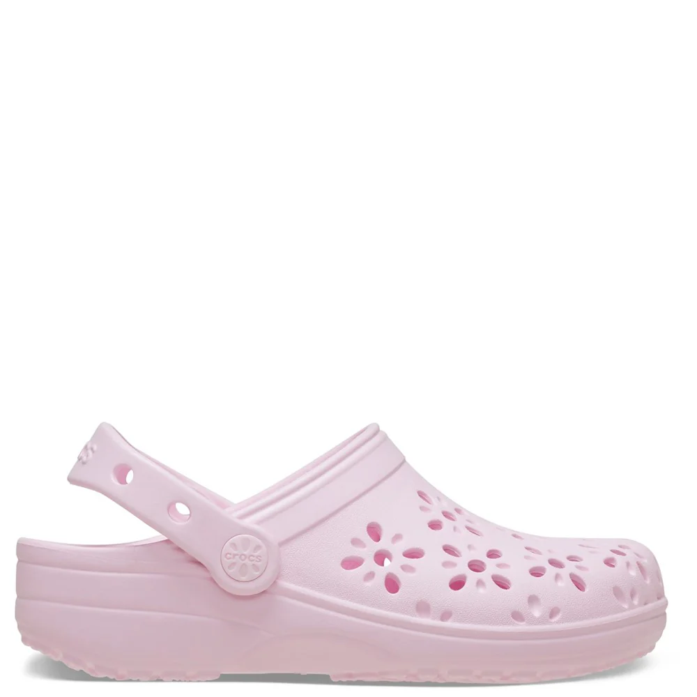 Crocs Toddler Classic Floral Cut Out Clog - Image 7