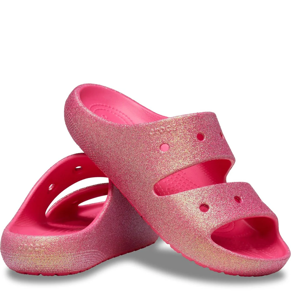 Crocs Unisex Classic Iridescent Glitter Sandal - Image 3