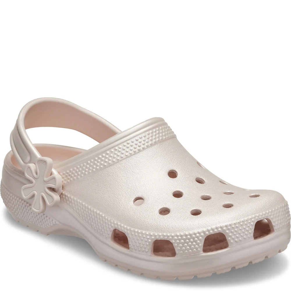 Crocs Kids Classic Pearl Shine Clogs