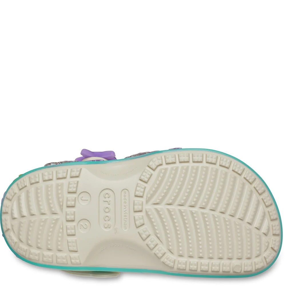 Crocs Kids Classic Sea Sparkle Clogs - Image 4