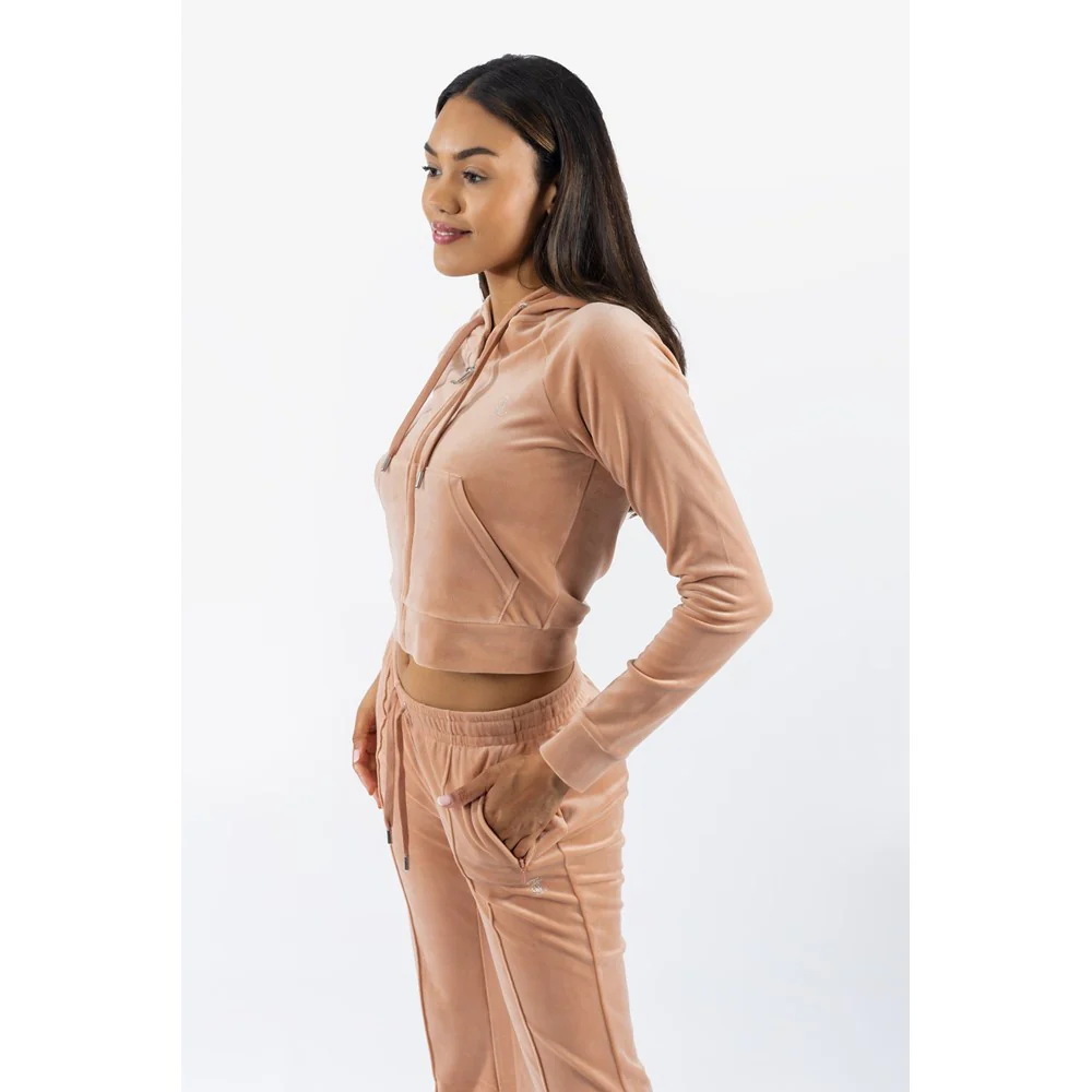 Juicy Couture Classic Velour Hoodie With Juicy  Logo - Image 3