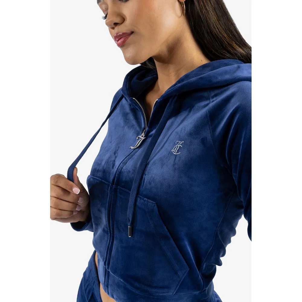 Juicy Couture Classic Velour Hoodie With Juicy  Logo - Image 5