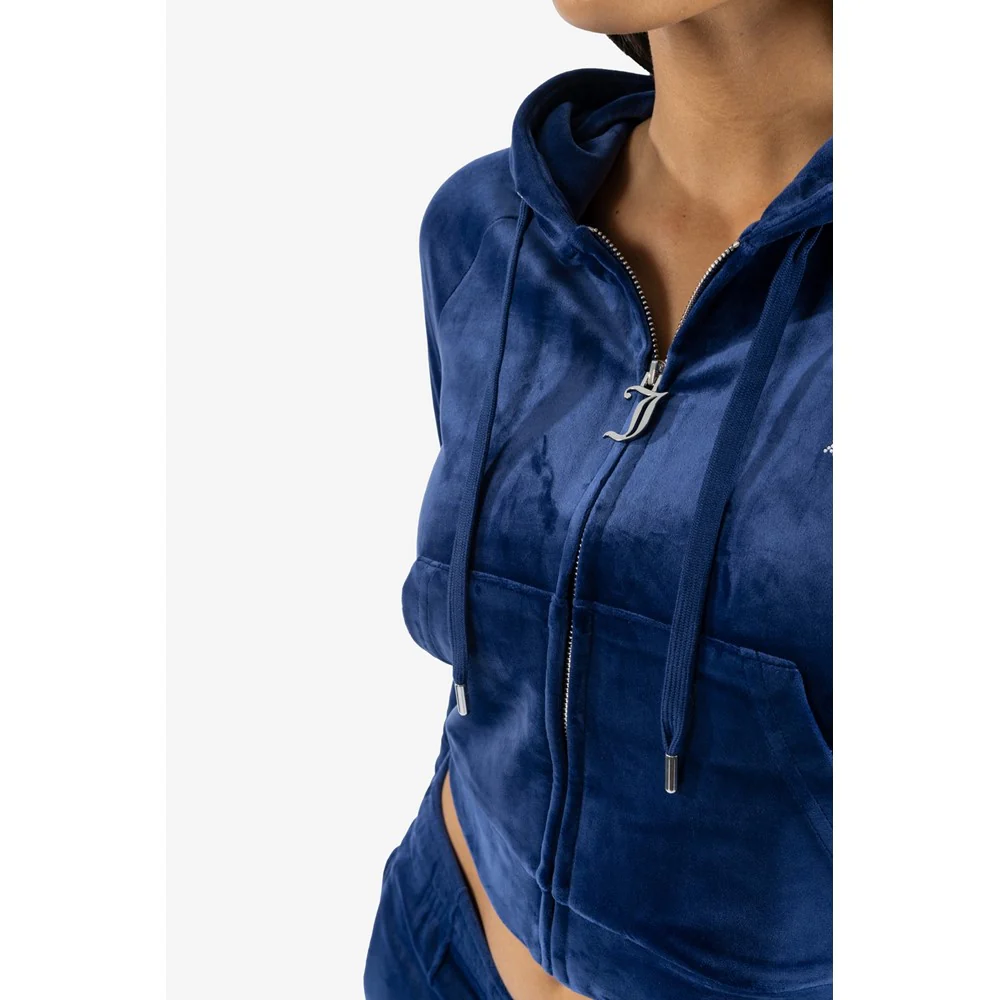 Juicy Couture Classic Velour Hoodie With Juicy  Logo - Image 6
