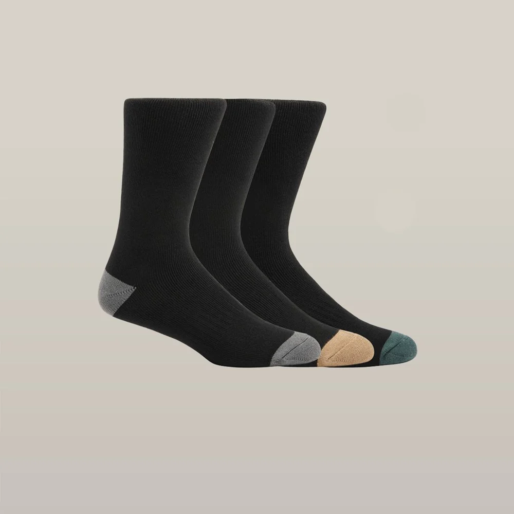 Hard Yakka Core Bamboo Rich Padded Crew Socks - 3 Pack