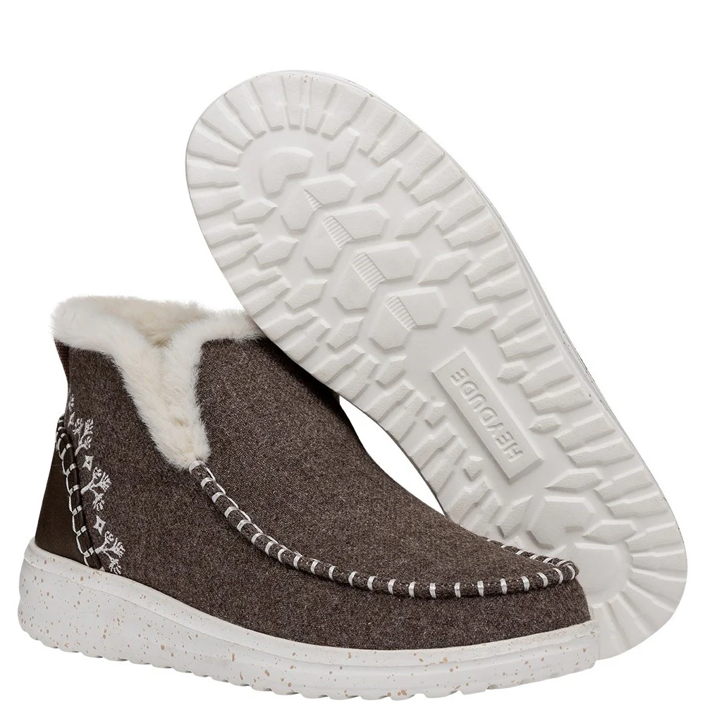 HEYDUDE Denny Wool Faux Shearling Boots - Image 3