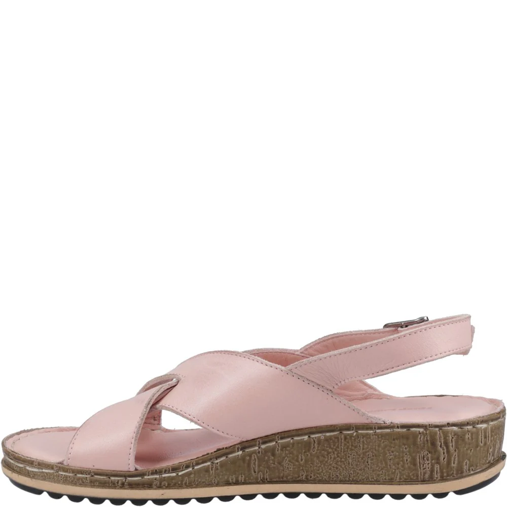 Hush Puppies Elena Cross Over Wedge Sandal - Image 4