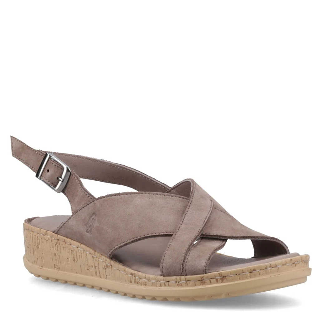 Hush Puppies Elena Cross Over Wedge Sandal
