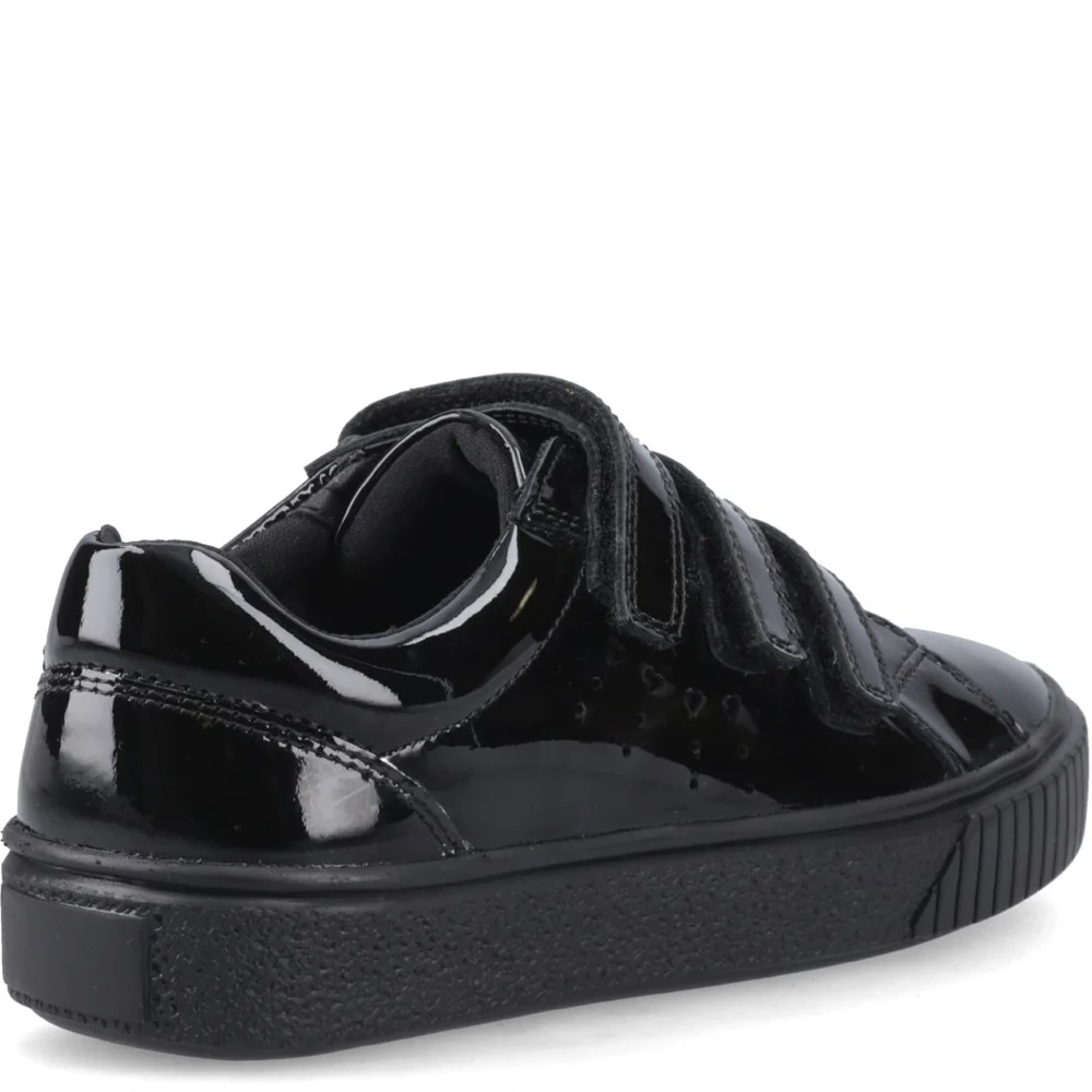 Hush Puppies Elsie Touch Fastening Junior School Shoes - Image 2