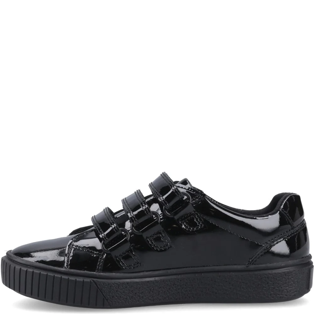 Hush Puppies Elsie Touch Fastening Junior School Shoes - Image 4