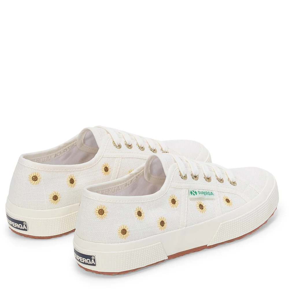 Superga Embroidery Linen Sunflower Trainer - Image 2