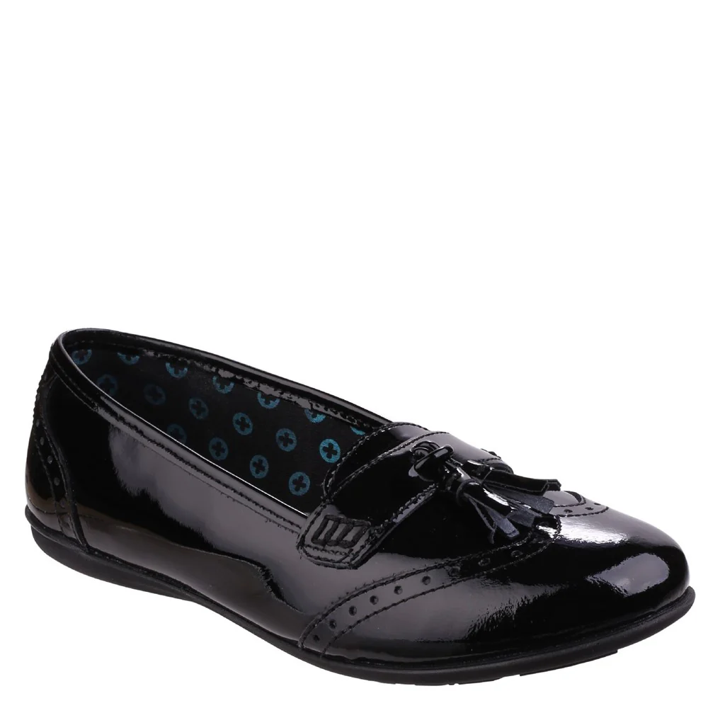Hush Puppies Esme Junior Patent School Shoes