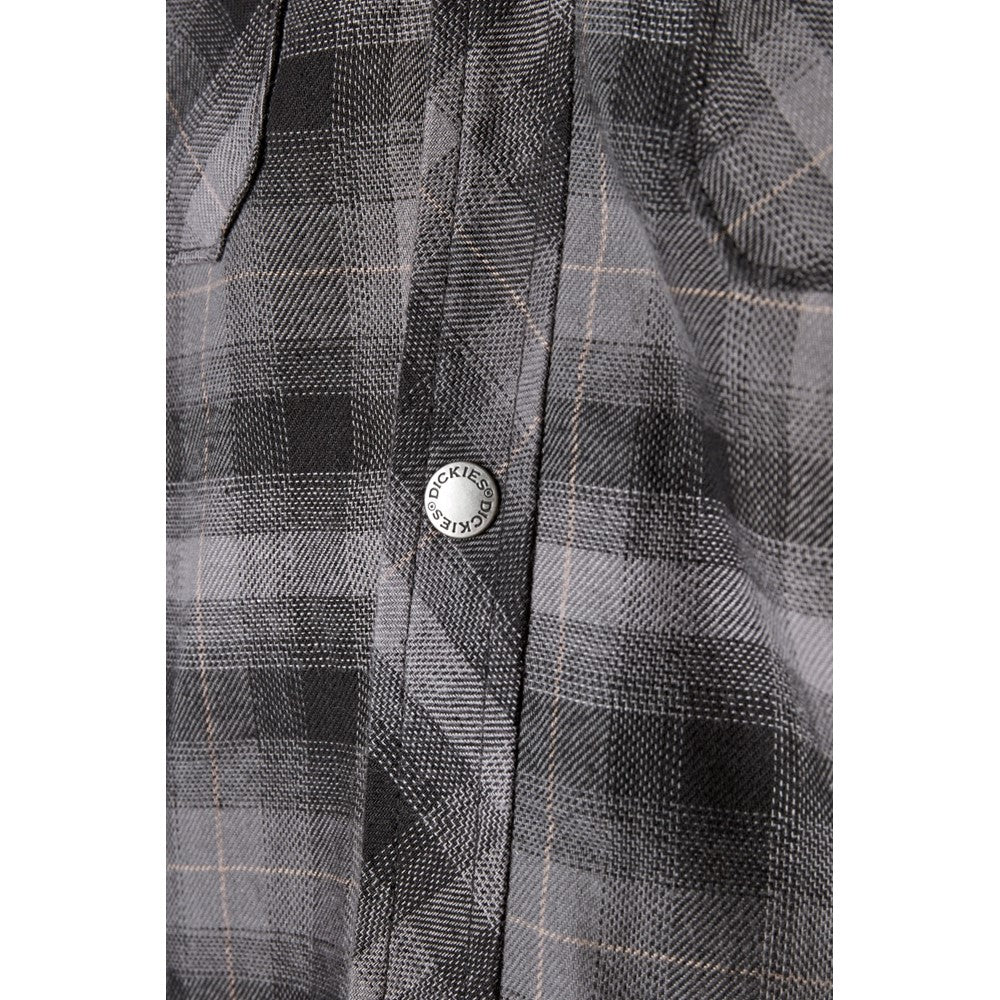 Dickies Fleece Hood Flannel Shirt Jacket - Image 10