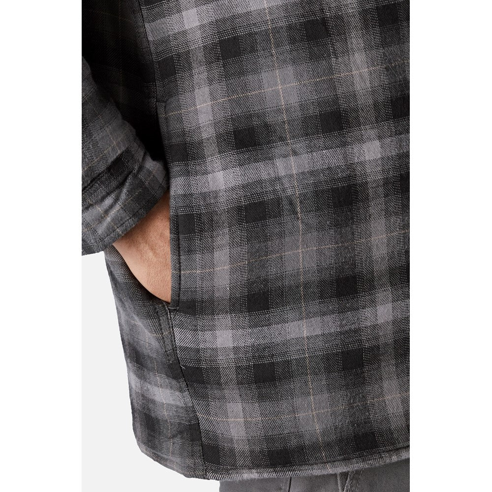 Dickies Fleece Hood Flannel Shirt Jacket - Image 9