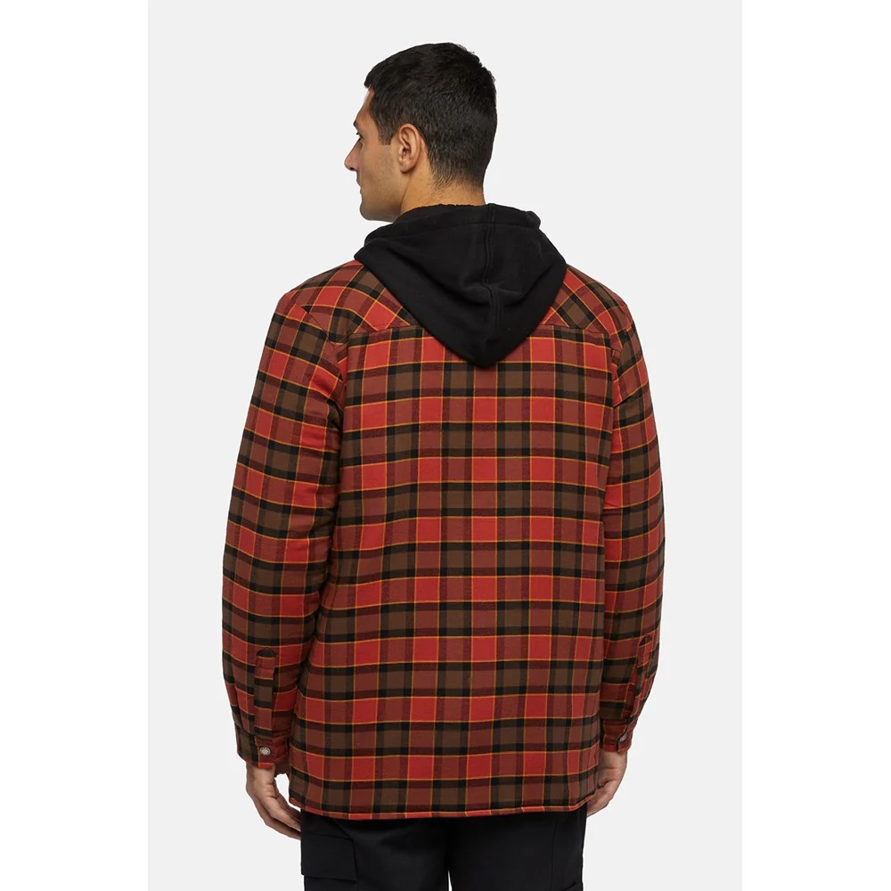 Dickies Fleece Hooded Flannel Shirt - Image 2