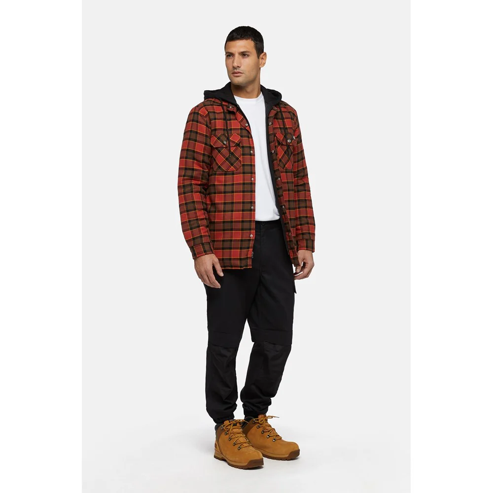 Dickies Fleece Hooded Flannel Shirt - Image 3