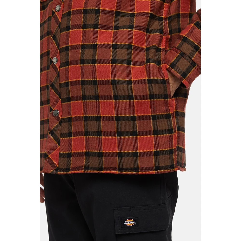 Dickies Fleece Hooded Flannel Shirt - Image 6