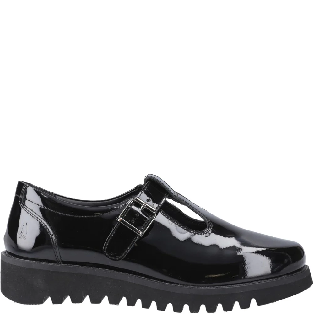 Hush Puppies Florrie T-Bar Patent Senior School Shoes - Image 5