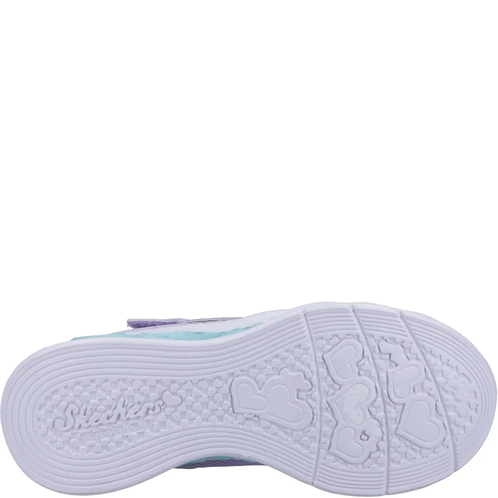 Skechers Flutter Heart Lights Bring Sparkle Trainers - Image 3