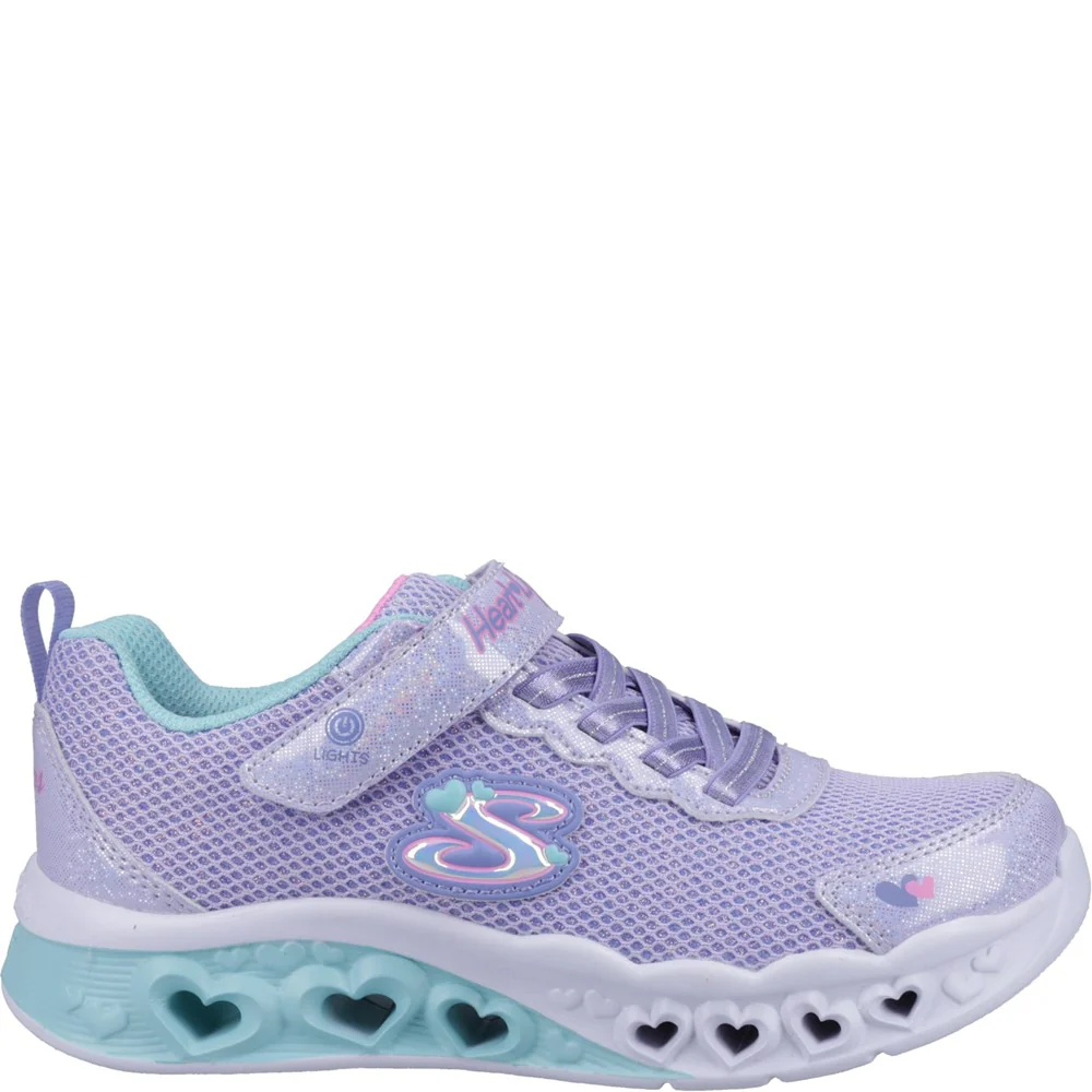 Skechers Flutter Heart Lights Bring Sparkle Trainers - Image 4
