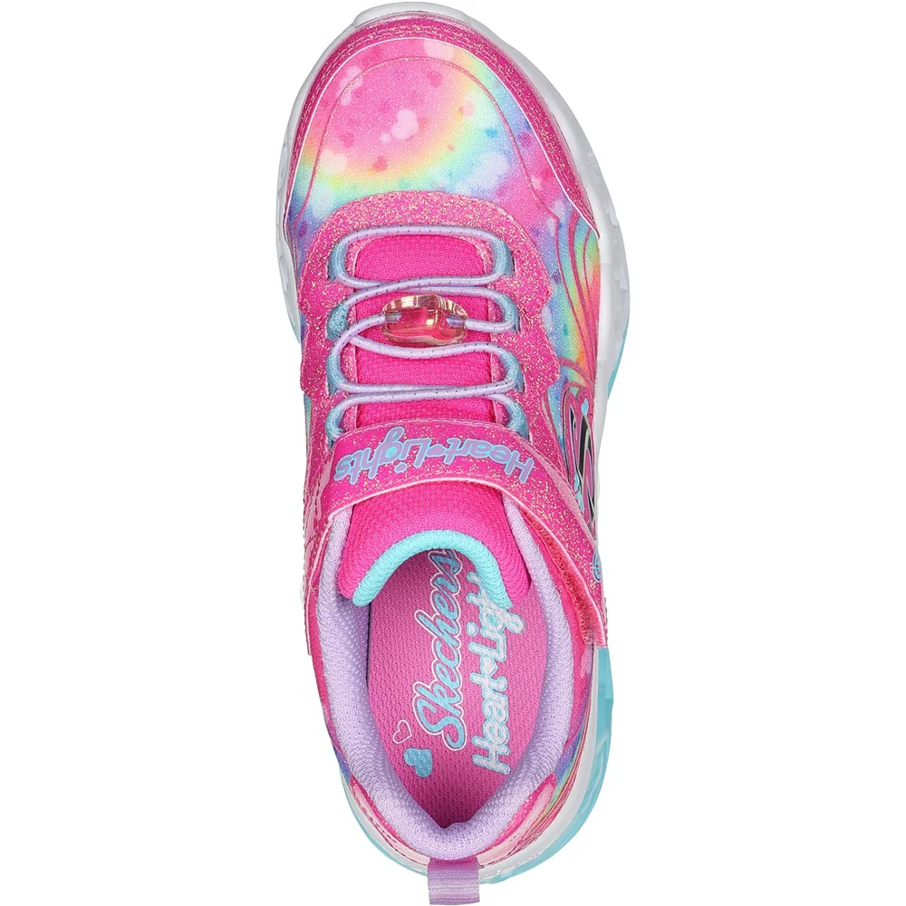 Skechers Flutter Heart Lights - Groovy Swirl Shoe - Image 3