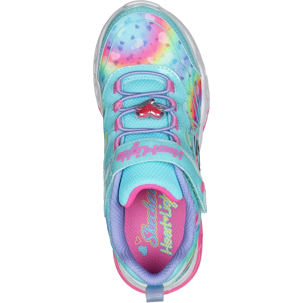 Skechers Flutter Heart Lights - Groovy Swirl Shoe - Image 3