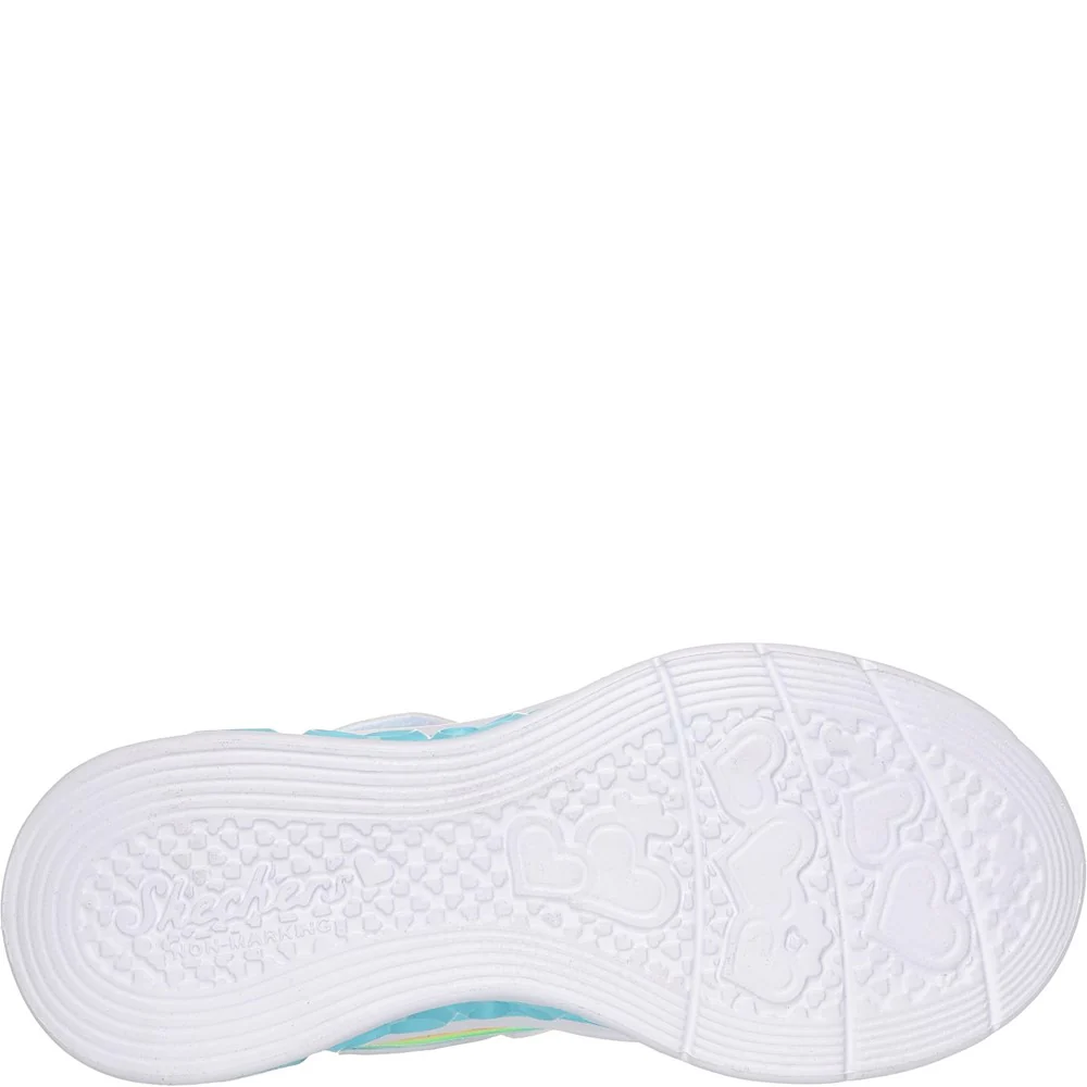 Skechers Flutter Heart Lights - Groovy Swirl Shoe - Image 2