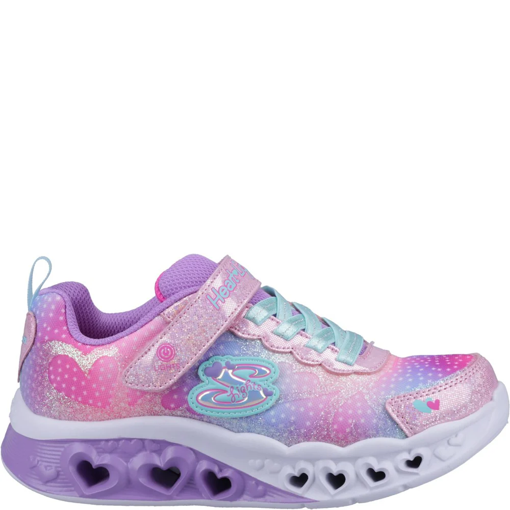 Skechers Flutter Heart Lights Simply Love Trainers - Image 4